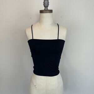 NWT IAN RN Black Trish Tube Top, Size XS